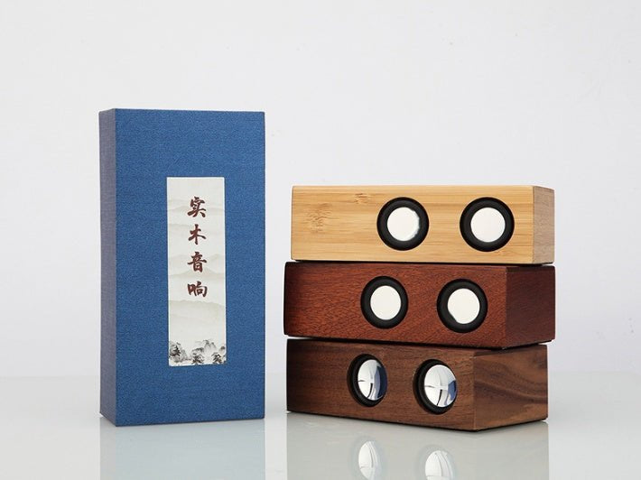 Black Technology Retro Wooden Bluetooth Speaker