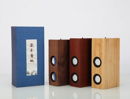 Black Technology Retro Wooden Bluetooth Speaker