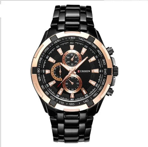 Men's Watch Business Steel Belt Quartz Watch